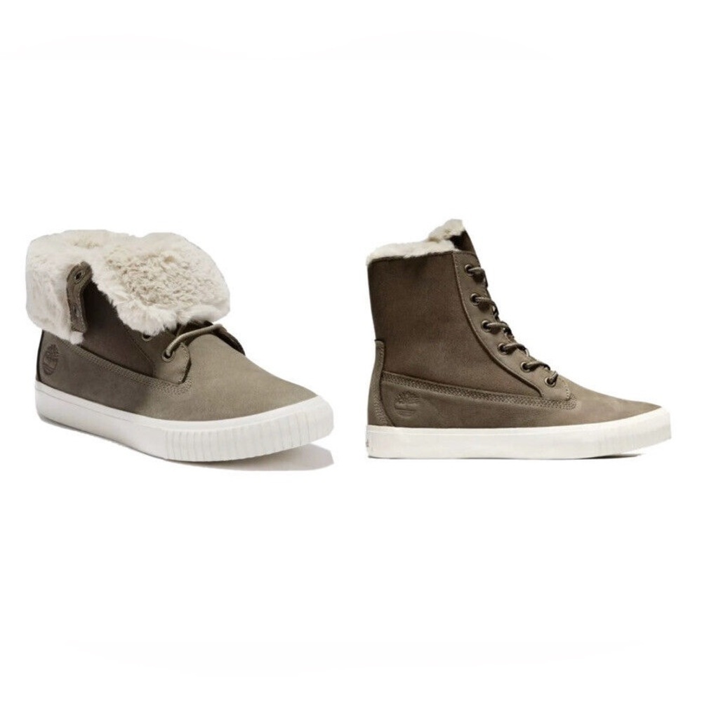 Chaps Brinly Microsuede Sherpa High Top Sneakers 8 - Picture 10 of 10